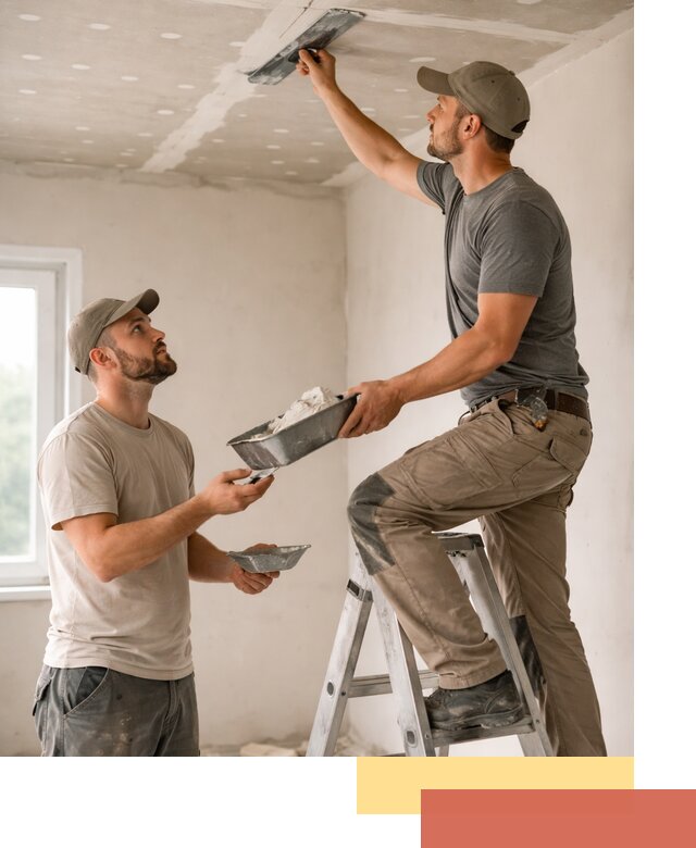 Шпаклевка потолка из гипсокартона в Усть-куте качественно и быстро