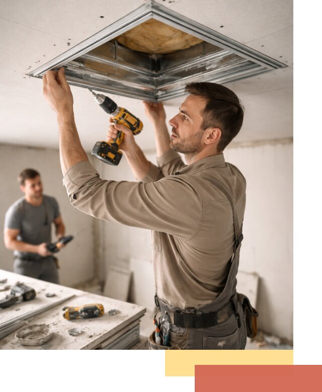 Монтаж люка в потолок из ГКЛ в Усть-куте