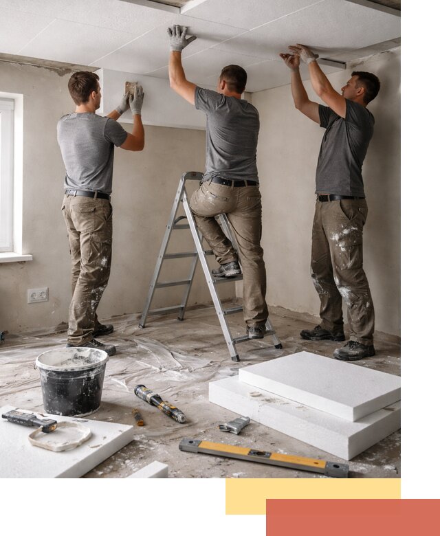 Утепление потолка пенопластом в Усть-куте быстро и качественно