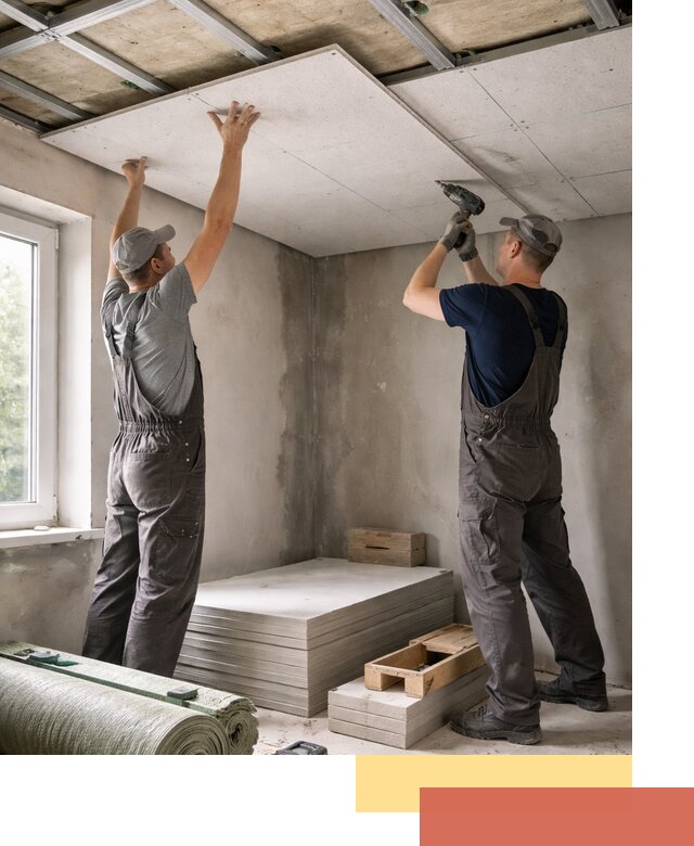 Шумоизоляция потолка панелями ЗИПС в Усть-куте